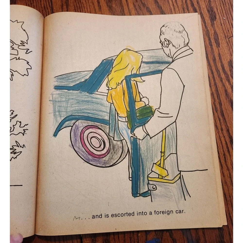 Vintage‎ The Six Million Dollar Man Coloring Book C1832